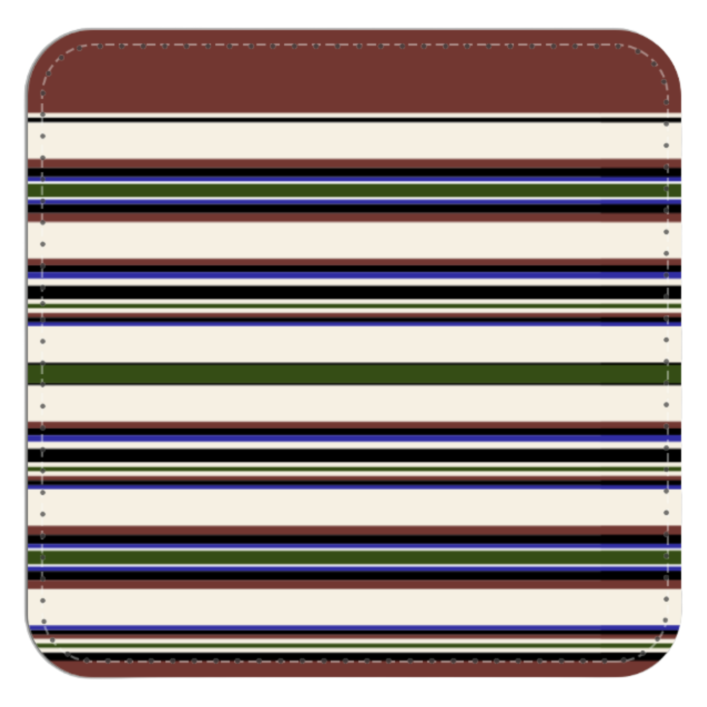 Leather Coaster Mustjala