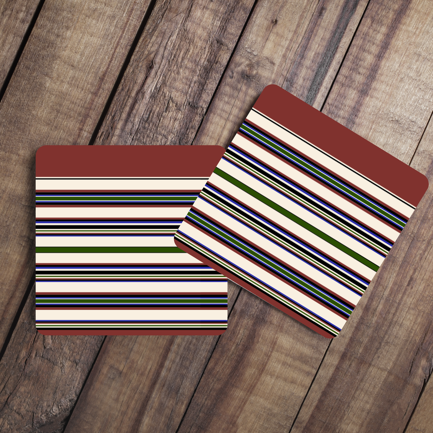 Leather Coaster Mustjala