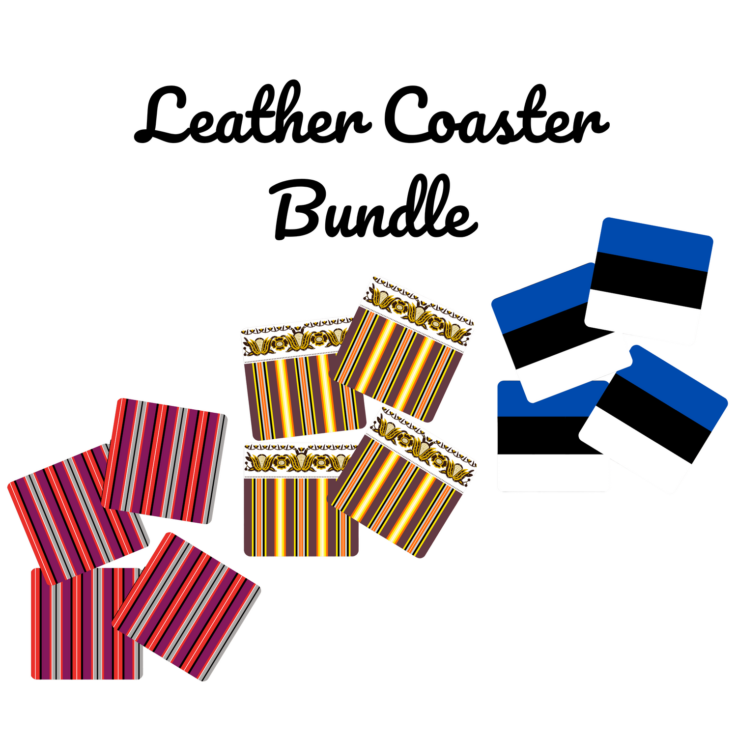 Leather Coaster Bundle