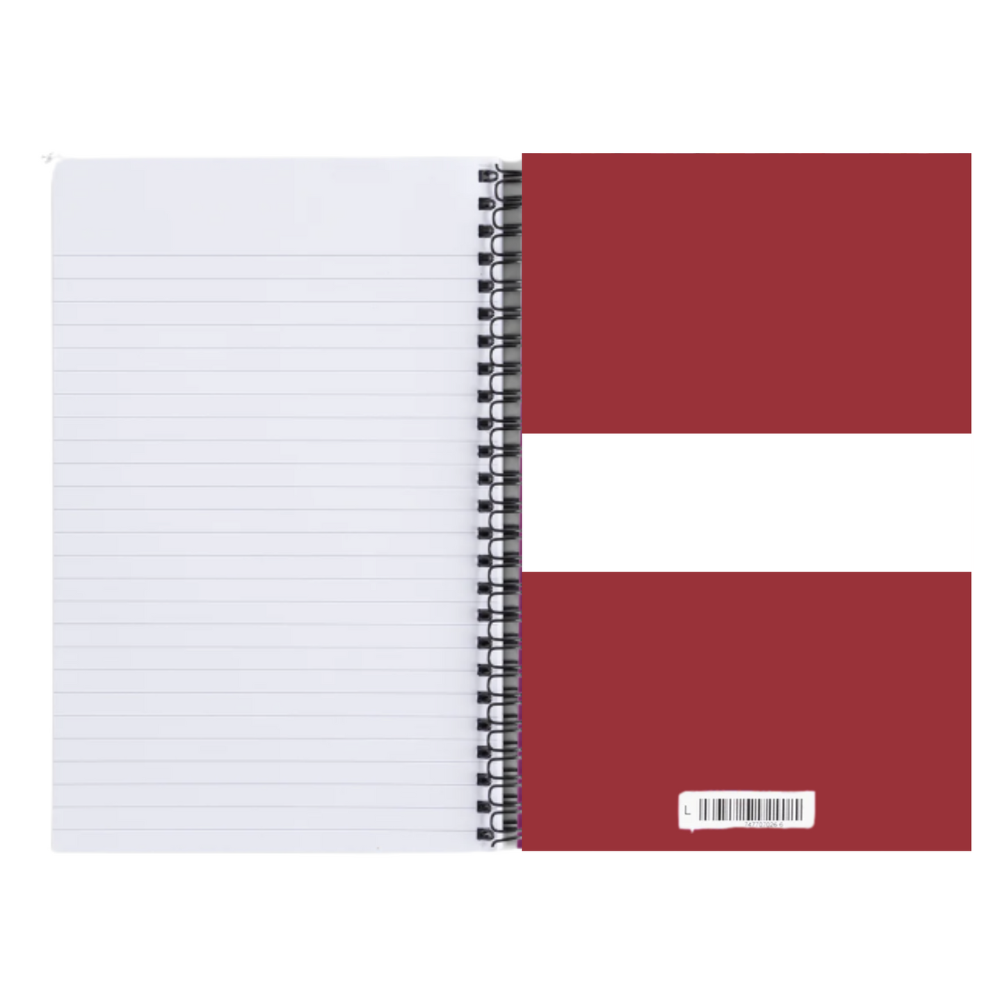 Notebook Lined Latvia