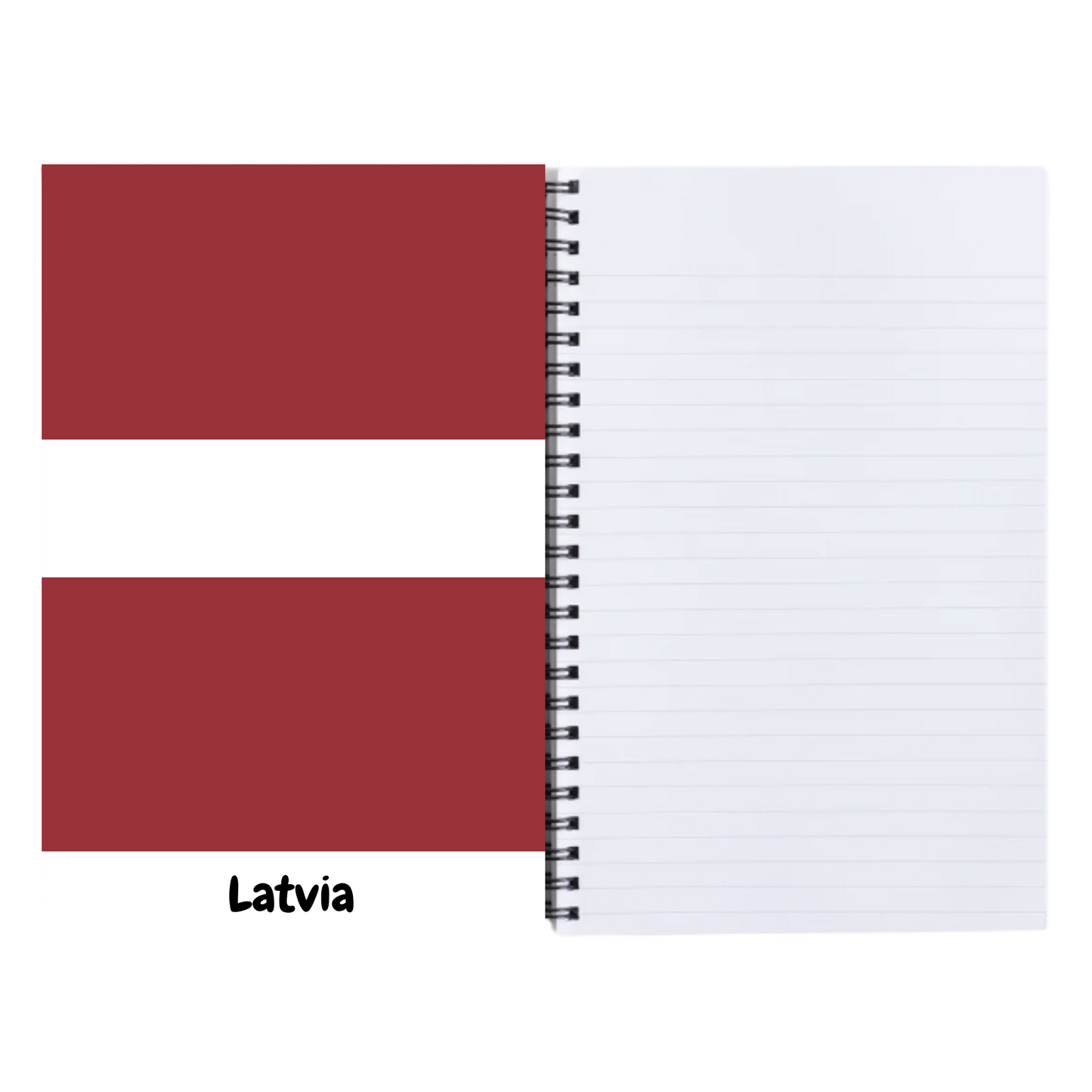 Notebook Lined Latvia