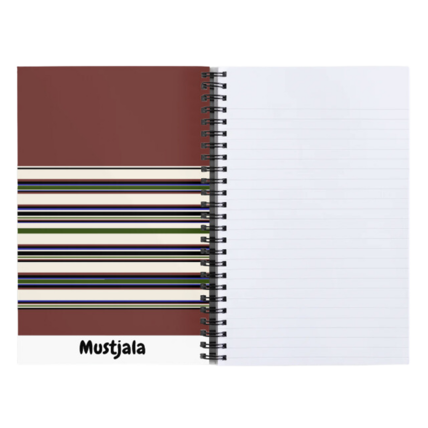 Notebook Lined Mustjala